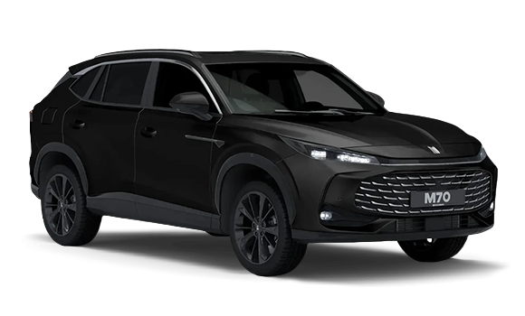 Moskvich M70 I цвета Астраханский черный 2026 купить в Новосибирске на улице Курчатова, 2/2 - siberia-ac.ru