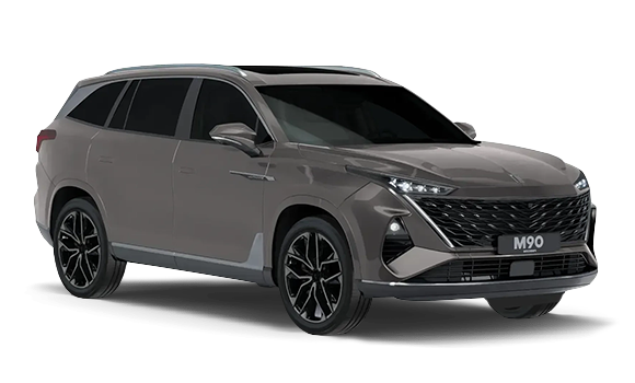 Moskvich M90 I цвета Камчатский серебристый 2026 купить в Новосибирске на улице Курчатова, 2/2 - siberia-ac.ru