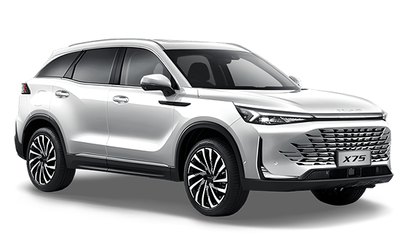 BAIC X75  цвета Белый перламутр 2025 купить в Новосибирске на улице Курчатова, 2/2 - siberia-ac.ru