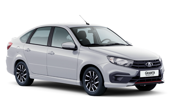 Lada Granta Sportline Лифтбек I Рест цвета Белый "Ледниковый" 2025 купить в Новосибирске на улице Курчатова, 2/2 - siberia-ac.ru