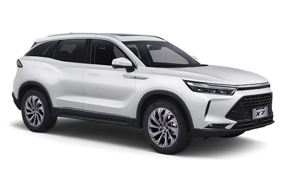 BAIC X7  цвета Белый металлик 2025 купить в Новосибирске на улице Курчатова, 2/2 - siberia-ac.ru