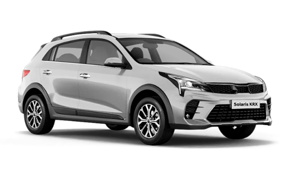 Solaris KRX  цвета Atlas White 2025 купить в Новосибирске на улице Курчатова, 2/2 - siberia-ac.ru